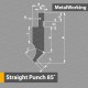 Straight Punch Silver Class 85